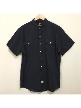 Izod Seaside Poplin 100% Cotton Button Down Shirt - Coastal Preppy Summer Top